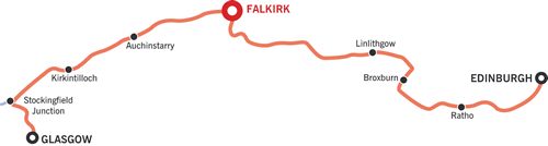 Edinburgh and Glasgow Cruising Map