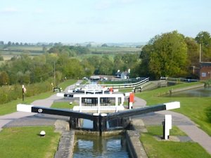 Foxton locks near Union Wharf Marina